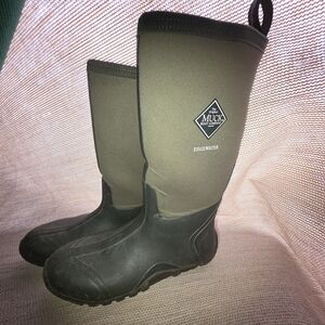 Mens Size 12 The Muck Boot Company Edgewater Olive Green Tall Boots Water Shoes